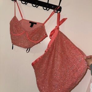 Sequin Pink Two-Piece Forever 21